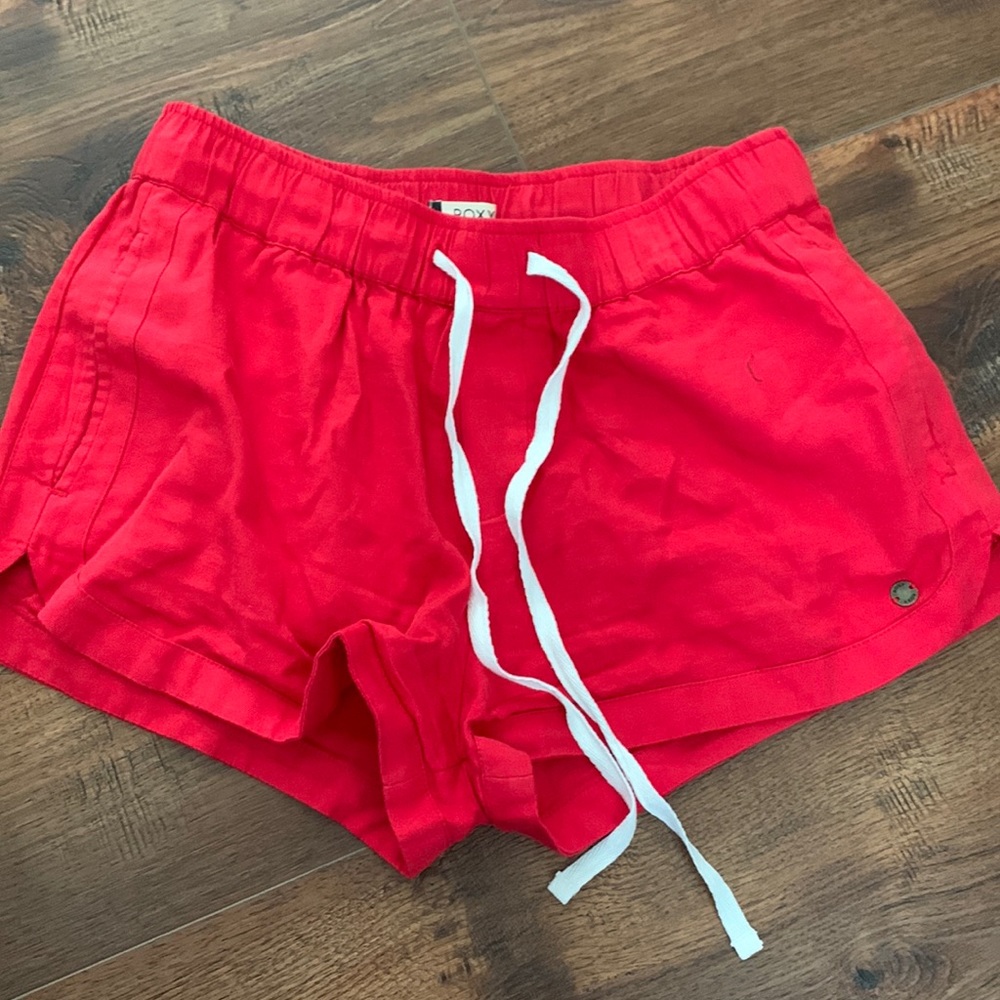 Red Roxy shorts